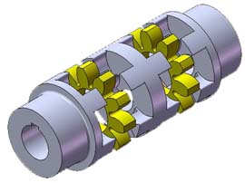 ZT-S型雙彈性星型彈性聯軸器